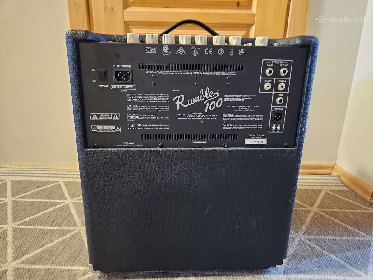 Kubas bosinei gitarai Fender Rumble 100 V3 - nuotraukos Nr. 5