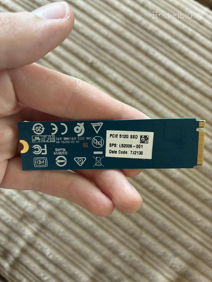 Parduodu Nvme SSD 512gb - nuotraukos Nr. 2