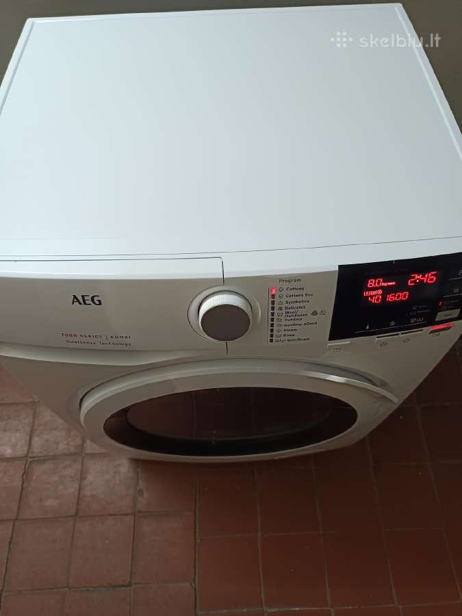 Aeg 8 kg 1600' su džiovintuvu ir garantija - nuotraukos Nr. 3