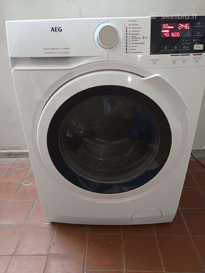 Aeg 8 kg 1600' su džiovintuvu ir garantija - nuotraukos Nr. 4