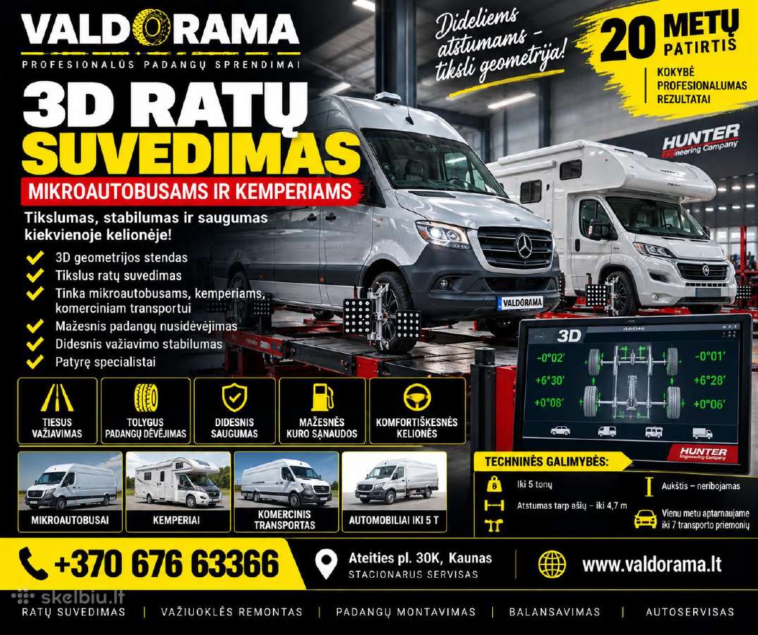 3D Ratų Suvedimas Kaune Ratų Geometrija - nuotraukos Nr. 2