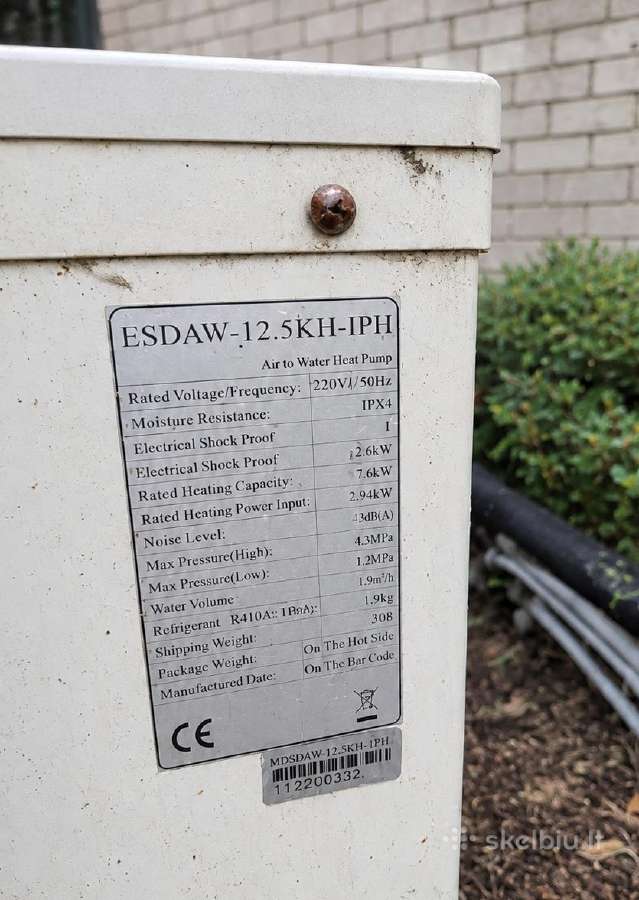 Oras vanduo šildymo katilas Dream Heat Pump - nuotraukos Nr. 2