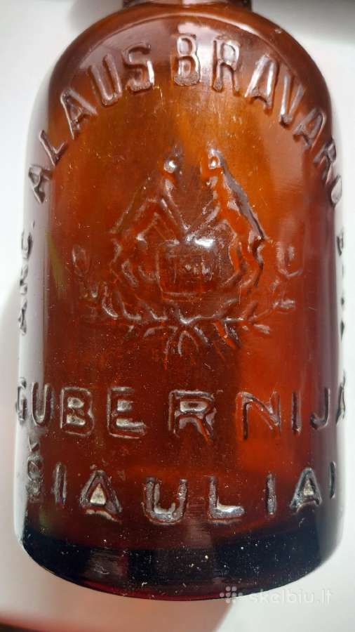 Prieškario Šiaulių bravoro Gubernija butelis - nuotraukos Nr. 2