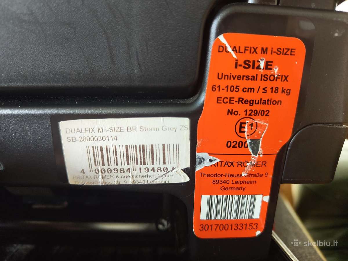 Britax Römer Dualfix M i-size su veidrodėliu - nuotraukos Nr. 5