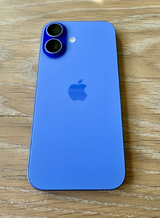 iPhone 16 Ultramarine 128gb - nuotraukos Nr. 6