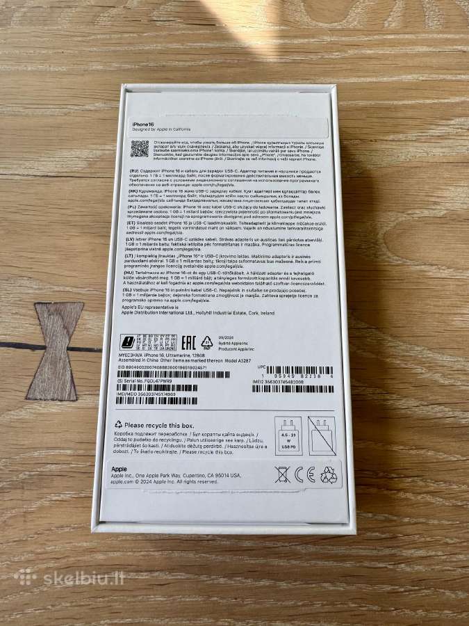 iPhone 16 Ultramarine 128gb - nuotraukos Nr. 9