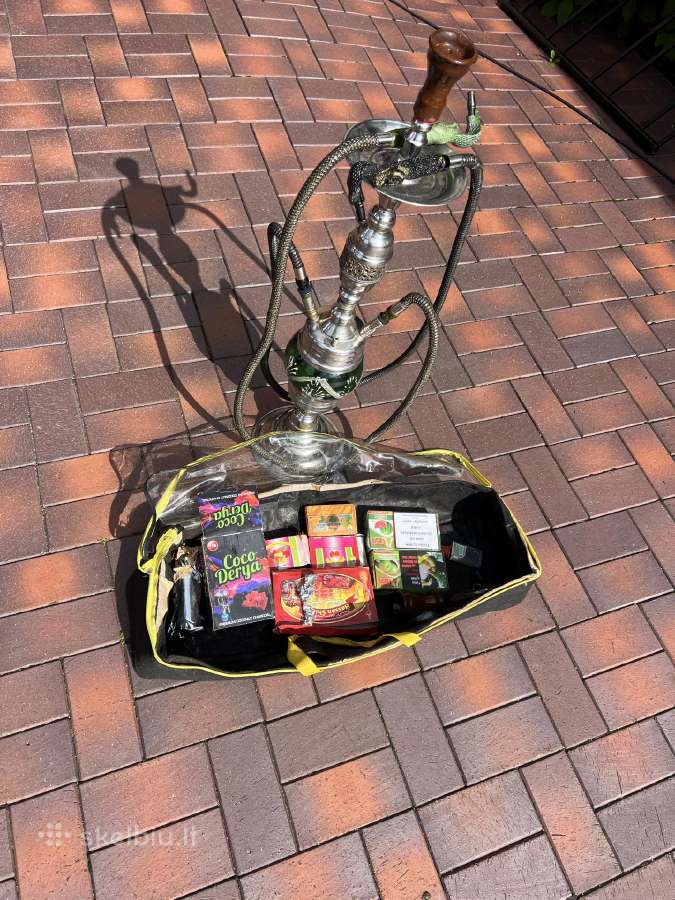 Didelis kaljanas/shisha/vandens pypkė su priedais - nuotraukos Nr. 3