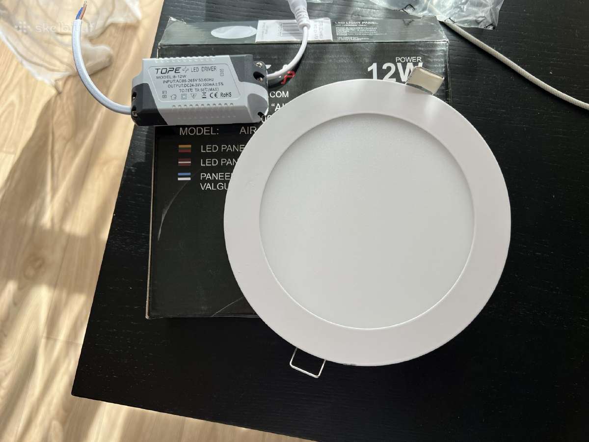 Įmontuojamas LED šviestuvas Tope Aira 12w, integru - nuotraukos Nr. 2