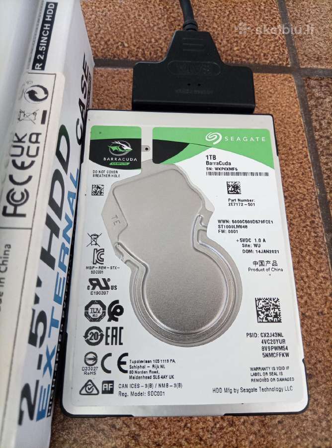 HDD seagate 1t - nuotraukos Nr. 2