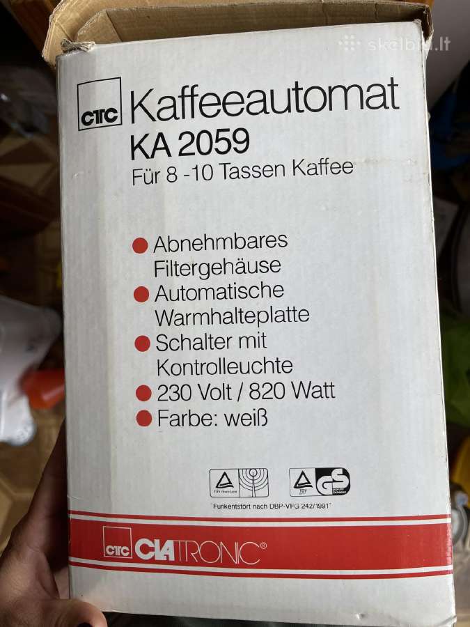 Kavos virimo aparatas Clatronic Ka 2059 - nuotraukos Nr. 9