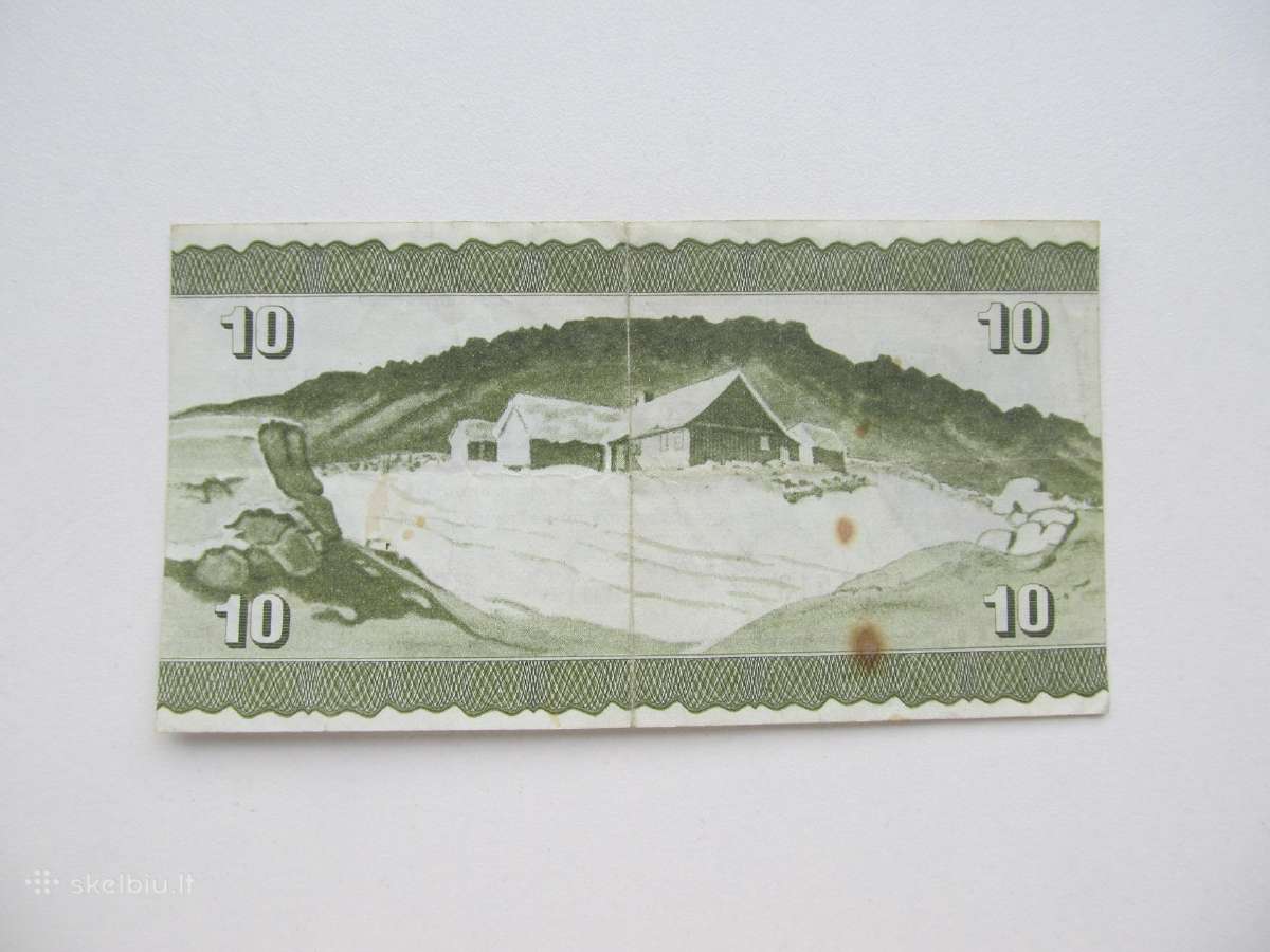 10 kronu , Fareru salos , 1974 - nuotraukos Nr. 2