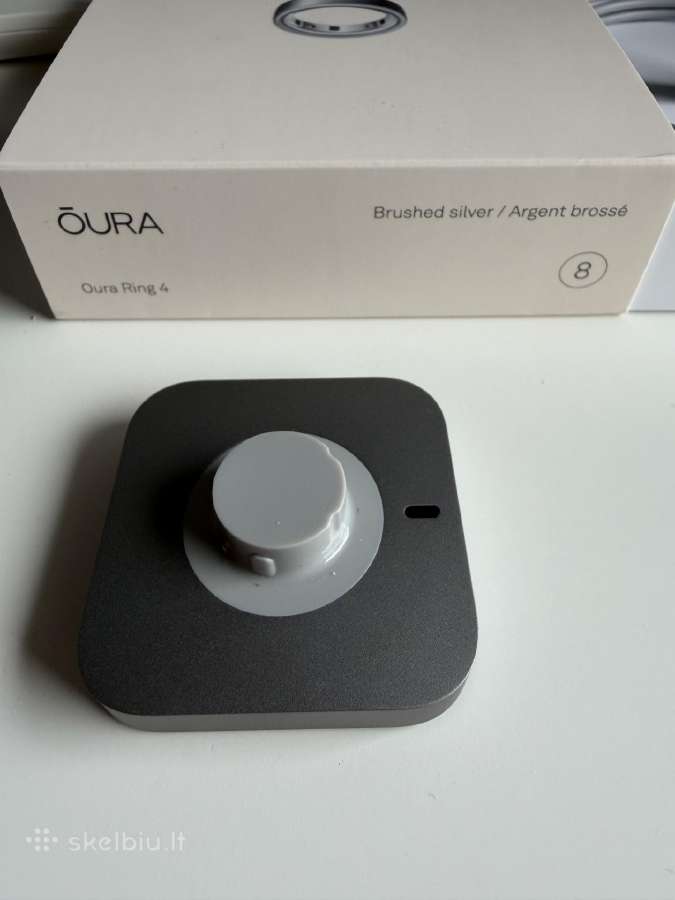 Oura Ring 4 Size 8, Brushed Silver For parts - nuotraukos Nr. 7