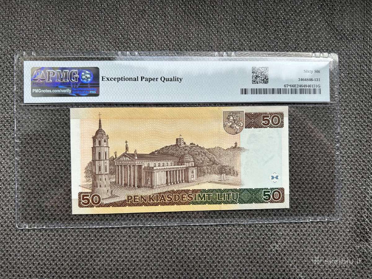50 Litų 2003 m. Replacement Pmg66 - nuotraukos Nr. 2