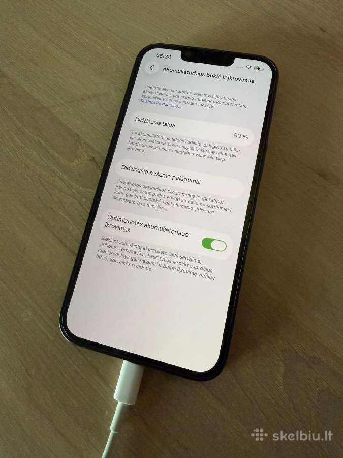 Idealios būklės iPhone 14 128gb, Midnight blue - nuotraukos Nr. 5