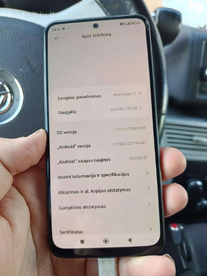 Redmi note11 128gb ramu 4+4gb - nuotraukos Nr. 4
