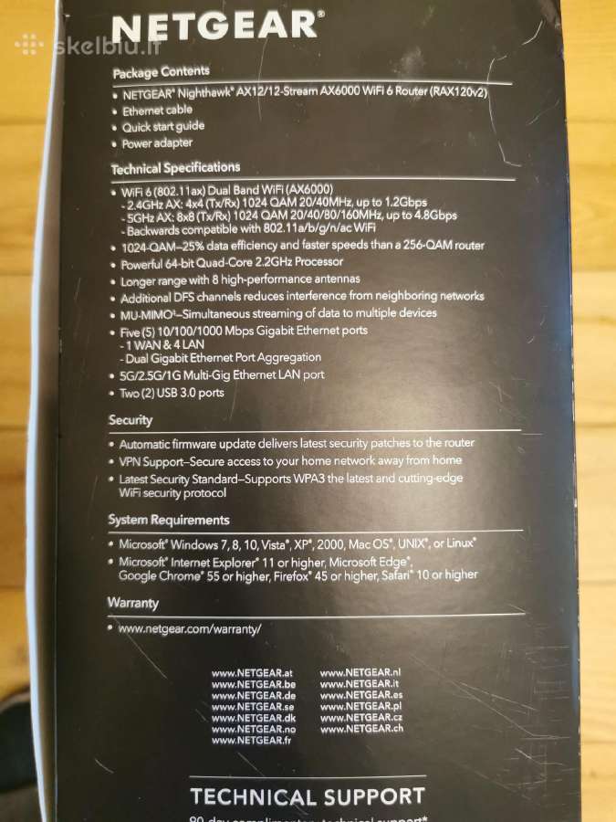 Netgear Nighthawk Rax120v2 - nuotraukos Nr. 2