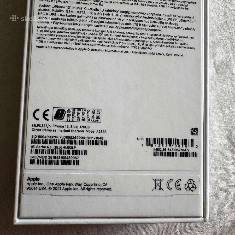iPhone 13, 128gb - nuotraukos Nr. 9