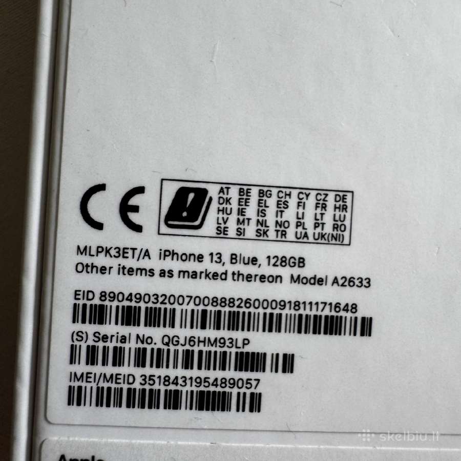 iPhone 13, 128gb - nuotraukos Nr. 10