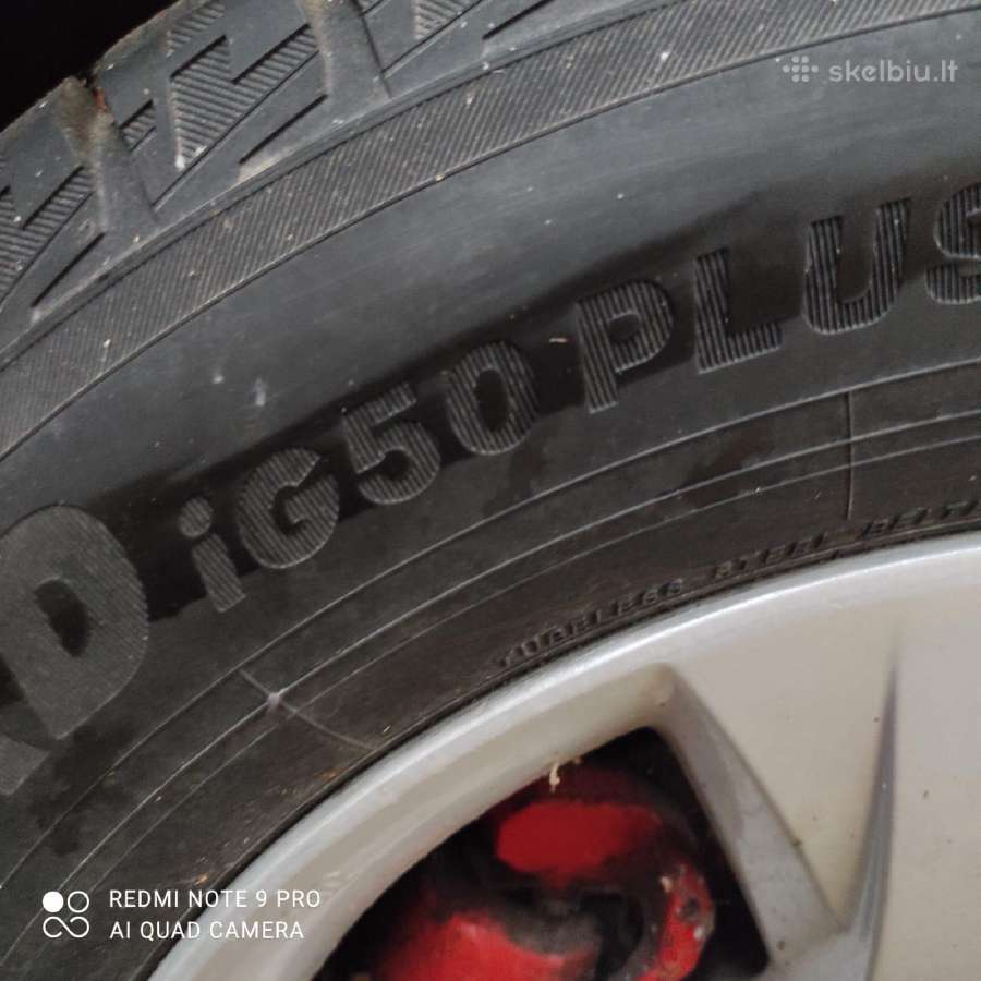 R16 Hyundai ratlankiai su žieminėmis padangomis - nuotraukos Nr. 2