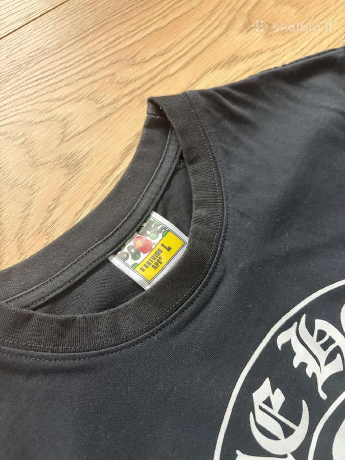 Bape x chrome hearts black Tshirt - nuotraukos Nr. 2
