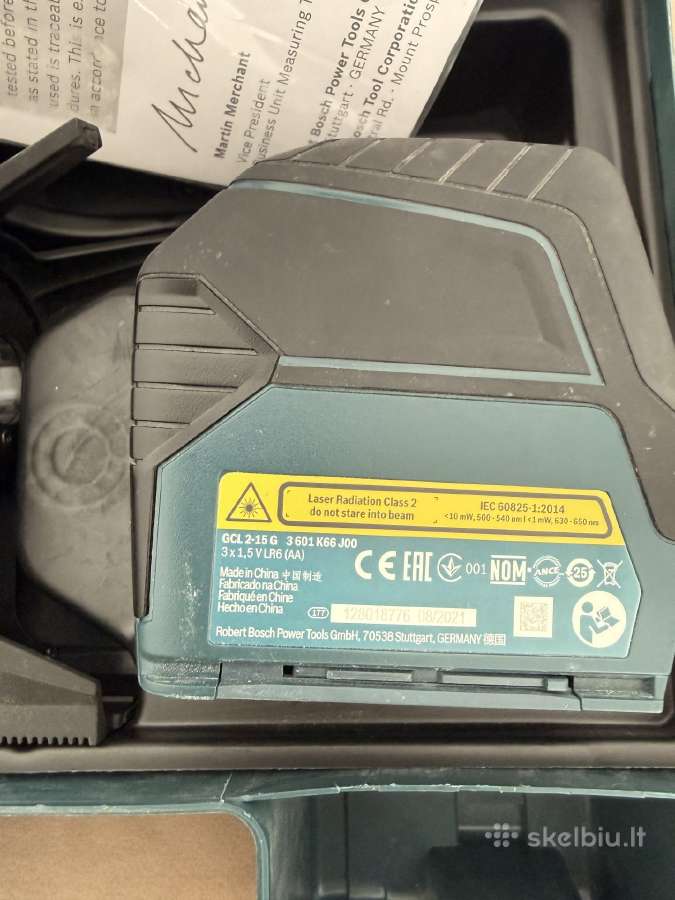 Bosch Gcl 2-15 G Professional žalias lazeris - nuotraukos Nr. 3