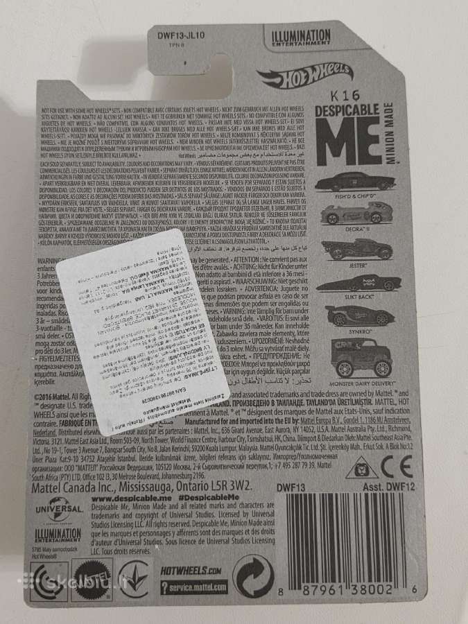 Hot Wheels Despicable Me - nuotraukos Nr. 2