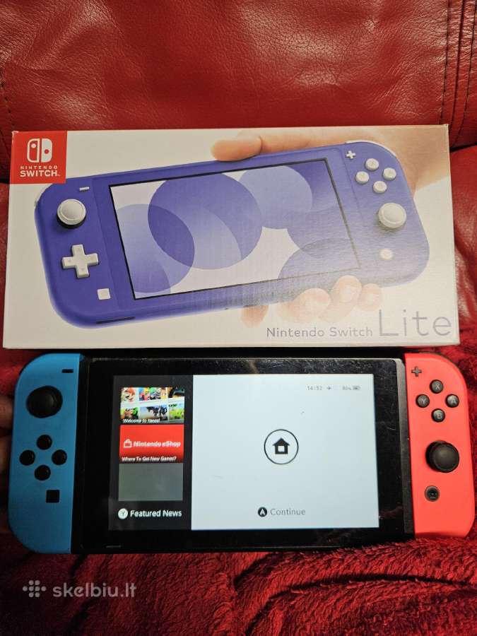 Du Nintendo Switch ir žaidimai - nuotraukos Nr. 3