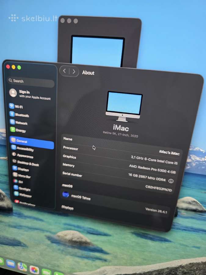 Apple iMac A2115 2020 metų, 27 5k LED Ekranas - nuotraukos Nr. 2
