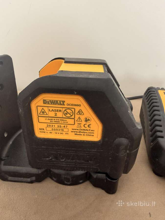 Dewalt Dce088g žalias lazerinis nivelyras - nuotraukos Nr. 4