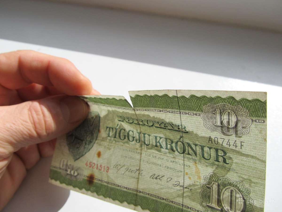 10 kronu , Fareru salos , 1974 - nuotraukos Nr. 3