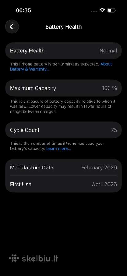 Apple iPhone 17 256gb Black, 100% baterija - nuotraukos Nr. 12