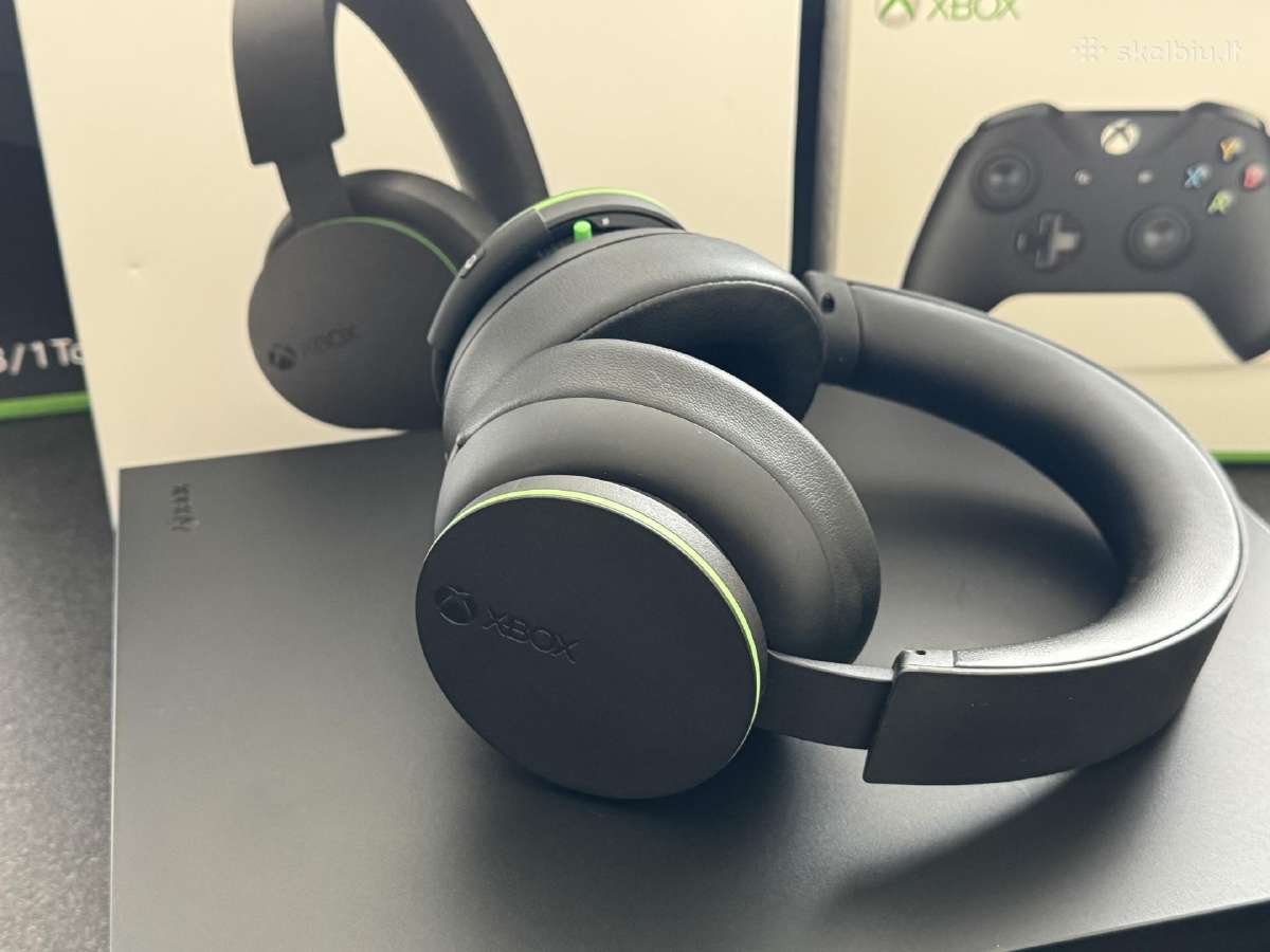 Xbox One X 1tb + žaidimai, ausinės - nuotraukos Nr. 3