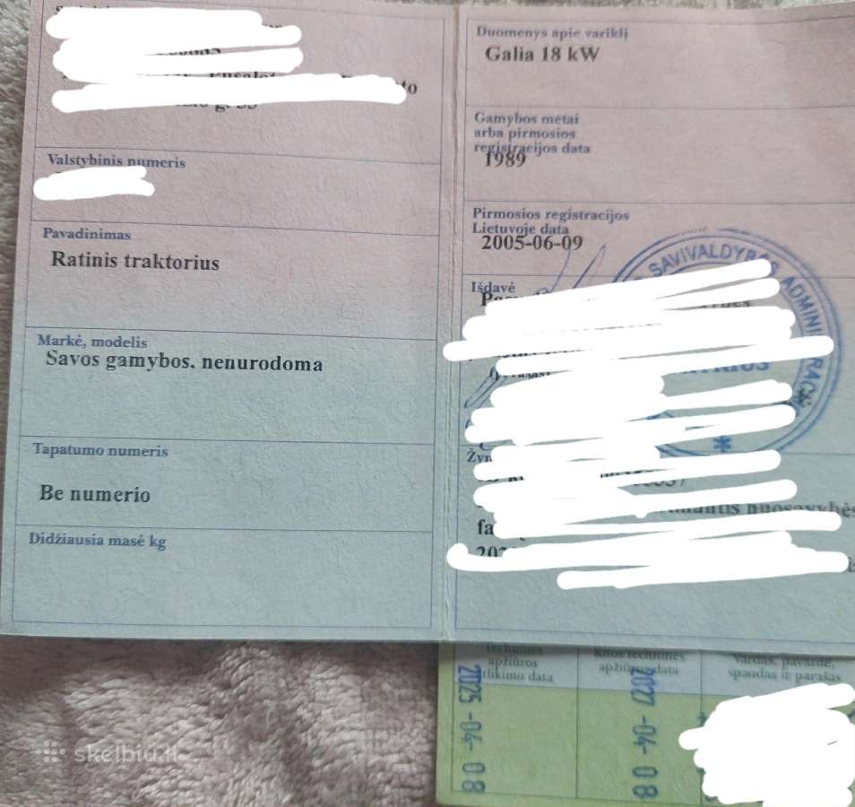 Savos g. traktorines automobilines nefotografuotos - nuotraukos Nr. 28
