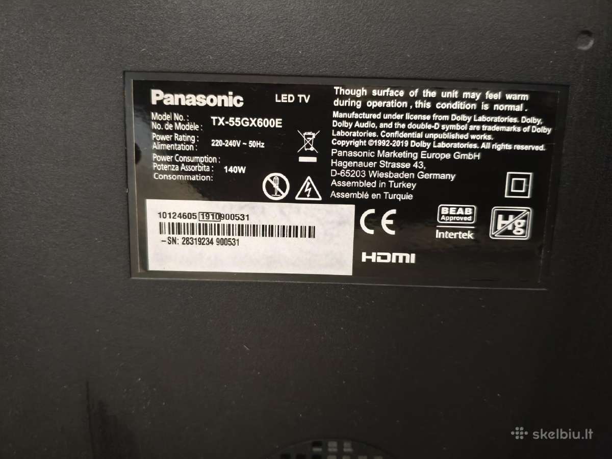 140 cm panasonic - nuotraukos Nr. 4