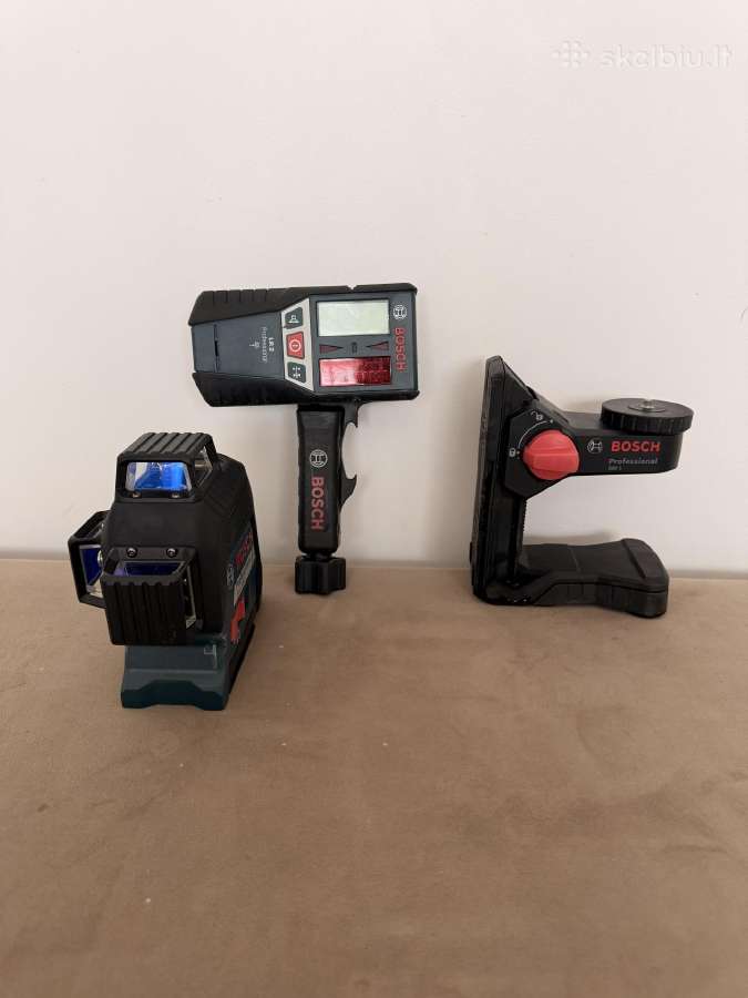 Bosch Gll 3-80 lazerinis nivelyras + Lr2 + Bm1 - nuotraukos Nr. 3