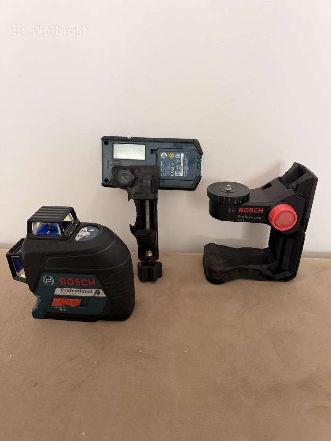 Bosch Gll 3-80 lazerinis nivelyras + Lr2 + Bm1 - nuotraukos Nr. 4
