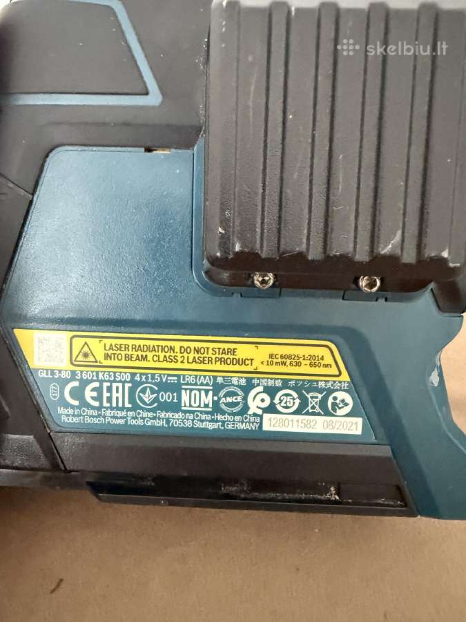 Bosch Gll 3-80 lazerinis nivelyras + Lr2 + Bm1 - nuotraukos Nr. 5