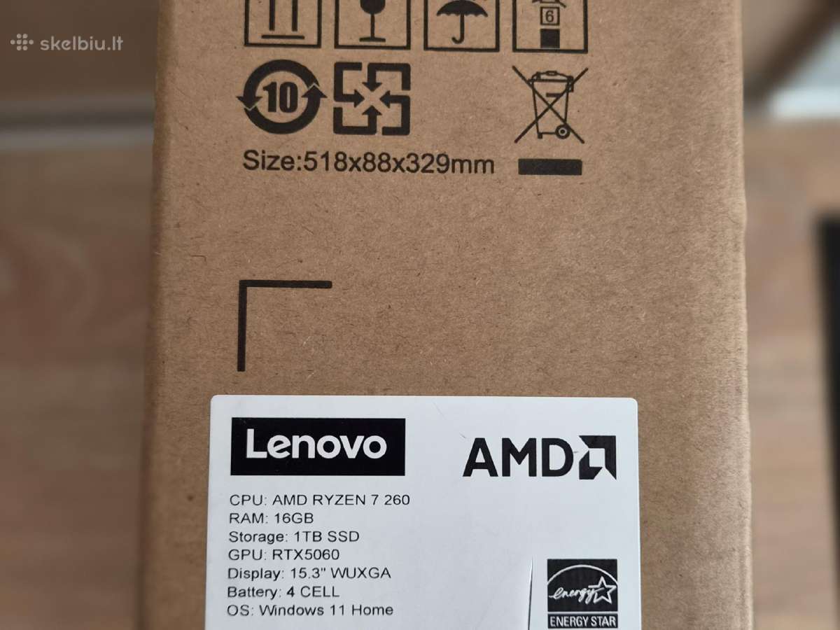 Lenovo Legion 5 Gen 10 Ryzen 7 Rtx 5060 - nuotraukos Nr. 3