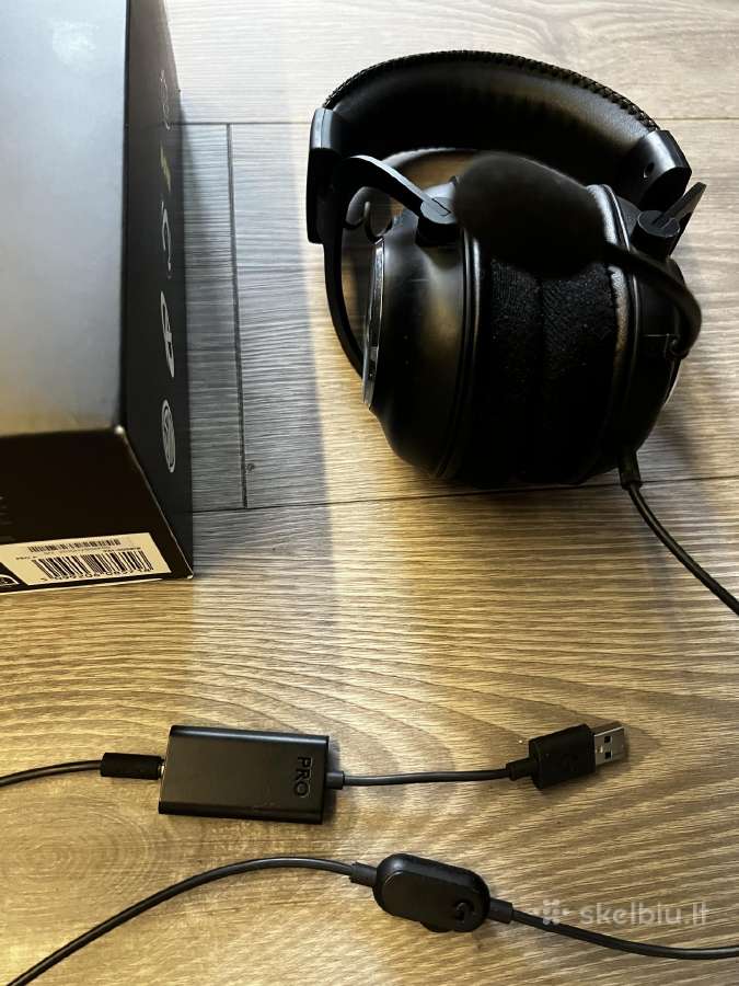 Logitech G Pro X ausinės puikios būklės - nuotraukos Nr. 2