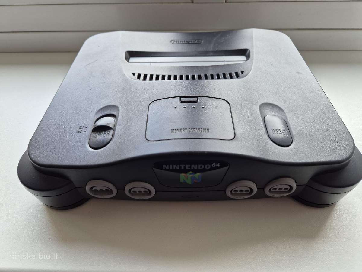 „Nintendo 64“ + 2 pulteliai + 5 žaidimai - nuotraukos Nr. 2