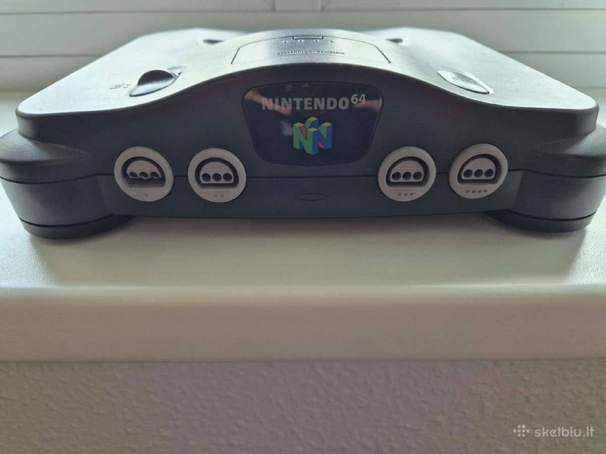 „Nintendo 64“ + 2 pulteliai + 5 žaidimai - nuotraukos Nr. 3