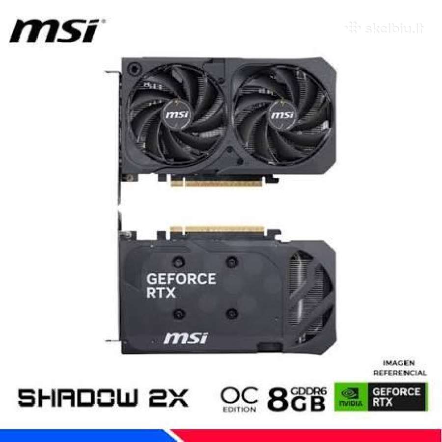 Rtx Msi 5050 Oc 8gb Shadow 2x - nuotraukos Nr. 2