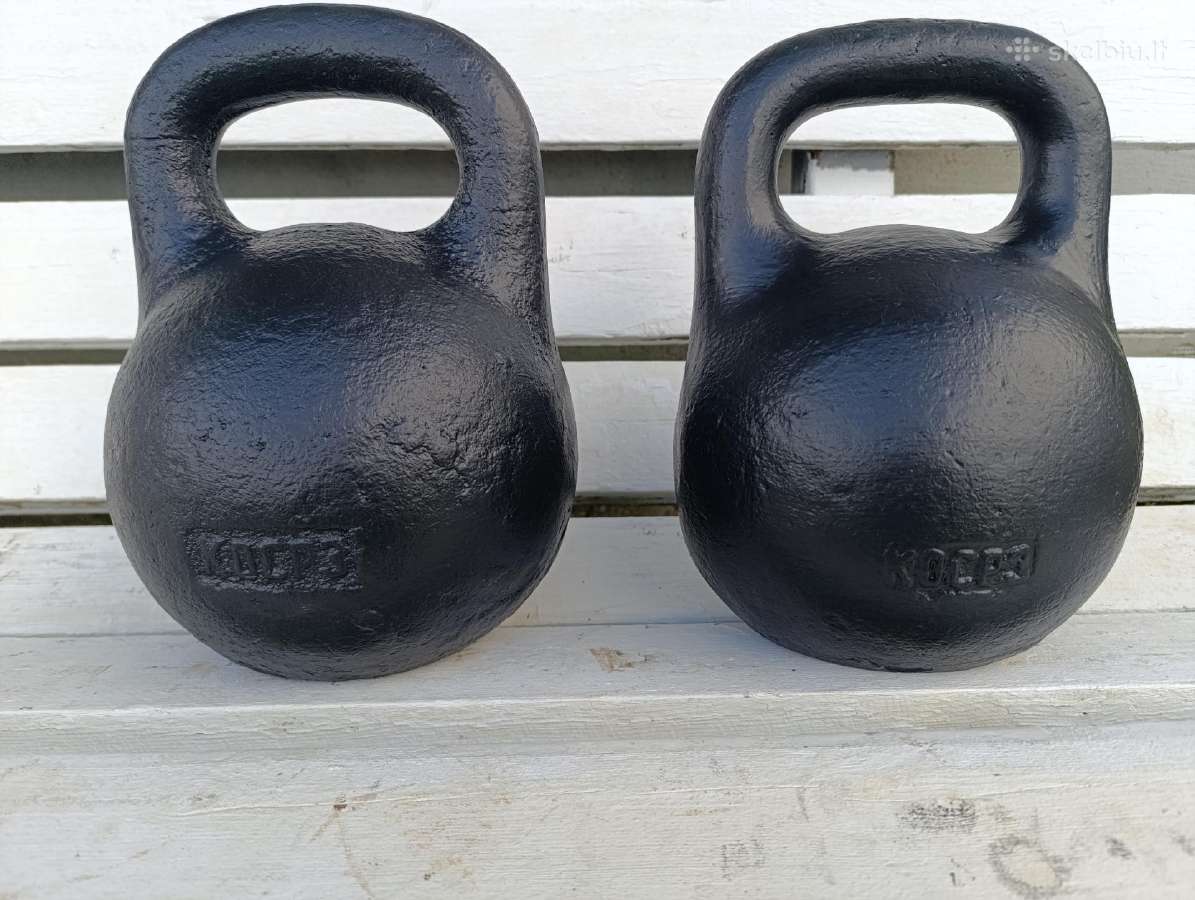 Metalinės sportinės gyros (gyrės, svarmenys) 24kg - nuotraukos Nr. 2