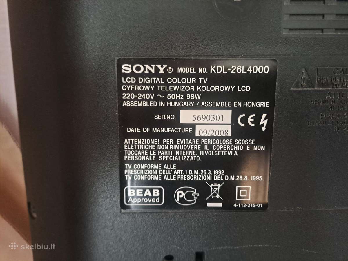 Sony bravia - nuotraukos Nr. 2