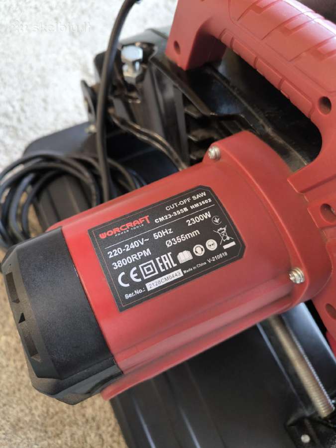 Worcraft Cm23-355b metalo pjūklas - staklės - nuotraukos Nr. 6