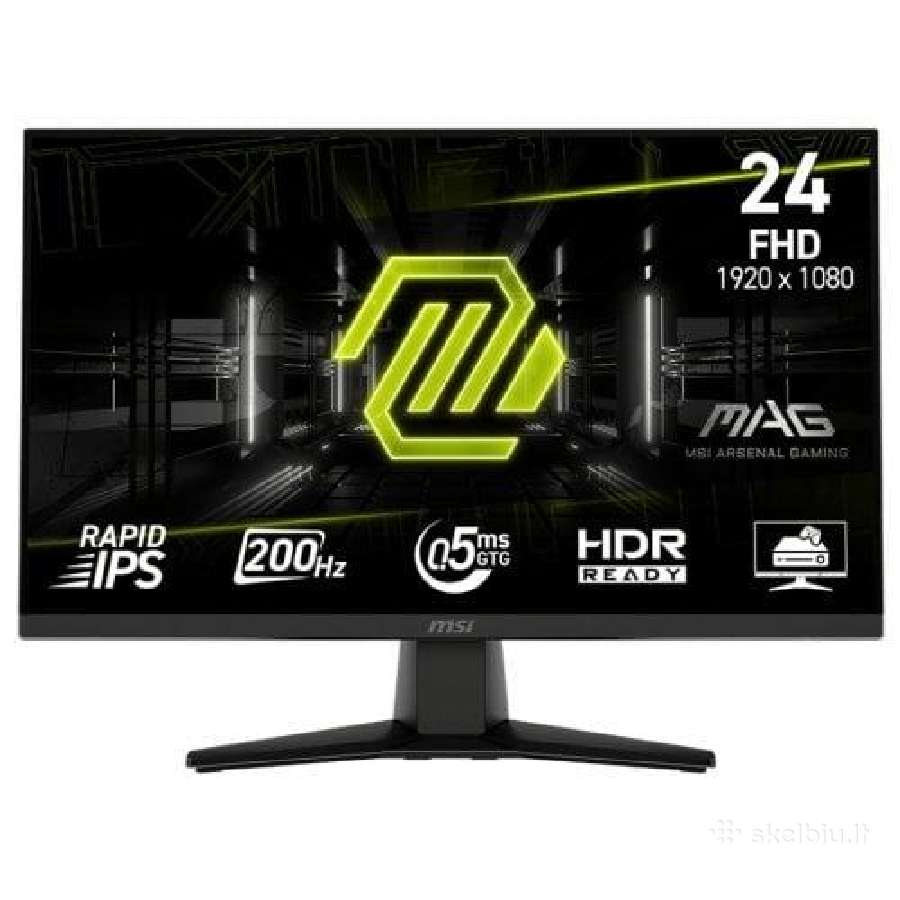 Monitor Msi 23.8" Mag 242f Black / Ips / 200hz - nuotraukos Nr. 3