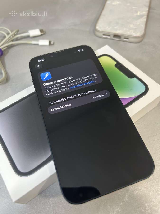 iPhone 14 128gb 79% black - nuotraukos Nr. 11