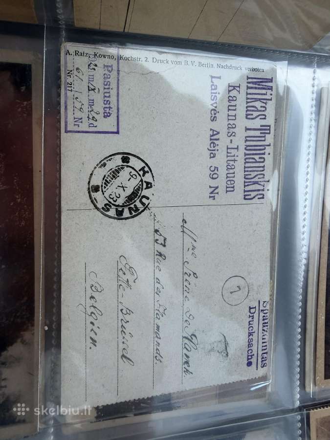 1923 m. Lietuvos filatelinis atvirukas – Kaunas - nuotraukos Nr. 2
