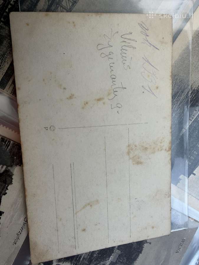 1931 m. Retas tarpukario fotografinis atvirukas. - nuotraukos Nr. 2