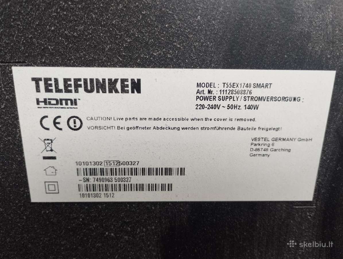 Televizorius telefunken 55 - nuotraukos Nr. 2